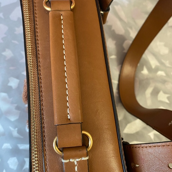 Tory Burch RUNWAY Arthur Fur Satchel Briefcase - Picture 3 of 8